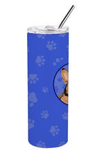 Load image into Gallery viewer, Pembroke Welsh Corgi Sable and White  Stainless Steel 20 oz Skinny Tumbler