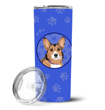 Load image into Gallery viewer, Pembroke Welsh Corgi Sable and White  Stainless Steel 20 oz Skinny Tumbler