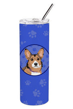 Load image into Gallery viewer, Pembroke Welsh Corgi Sable and White  Stainless Steel 20 oz Skinny Tumbler