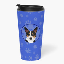 Load image into Gallery viewer, Pembroke Welsh Corgi Tricolor Black-Headed #1  Stainless Steel 16 oz  Tumbler
