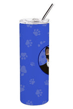 Load image into Gallery viewer, Pembroke Welsh Corgi Tricolor Black-Headed #2  Stainless Steel 20 oz Skinny Tumbler