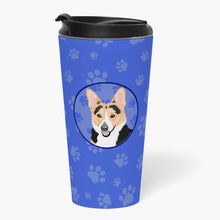 Load image into Gallery viewer, Pembroke Welsh Corgi Tricolor Red-Headed  Stainless Steel 16 oz  Tumbler