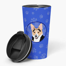 Load image into Gallery viewer, Pembroke Welsh Corgi Tricolor Red-Headed  Stainless Steel 16 oz  Tumbler