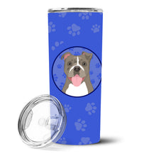 Load image into Gallery viewer, Pit Bull Blue #2  Stainless Steel 20 oz Skinny Tumbler