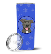 Load image into Gallery viewer, Pit Bull Blue #3  Stainless Steel 20 oz Skinny Tumbler
