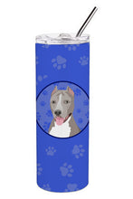 Load image into Gallery viewer, Pit Bull Blue #5  Stainless Steel 20 oz Skinny Tumbler