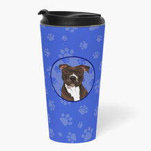 Load image into Gallery viewer, Pit Bull Brindle #2  Stainless Steel 16 oz  Tumbler