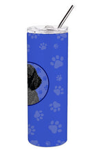 Load image into Gallery viewer, Poodle Standard Black  Stainless Steel 20 oz Skinny Tumbler