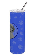 Load image into Gallery viewer, Poodle Standard Gray  Stainless Steel 20 oz Skinny Tumbler