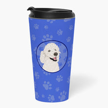 Load image into Gallery viewer, Poodle Standard White  Stainless Steel 16 oz  Tumbler
