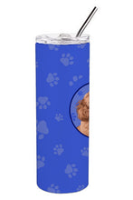 Load image into Gallery viewer, Poodle Toy Red  Stainless Steel 20 oz Skinny Tumbler