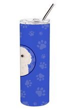 Load image into Gallery viewer, Poodle Toy White  Stainless Steel 20 oz Skinny Tumbler