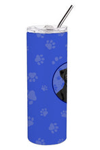 Load image into Gallery viewer, Pug Black #2  Stainless Steel 20 oz Skinny Tumbler