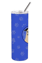 Load image into Gallery viewer, Pug Fawn #1  Stainless Steel 20 oz Skinny Tumbler