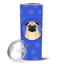 Load image into Gallery viewer, Pug Fawn #1  Stainless Steel 20 oz Skinny Tumbler