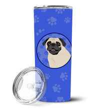 Load image into Gallery viewer, Pug Fawn #2  Stainless Steel 20 oz Skinny Tumbler