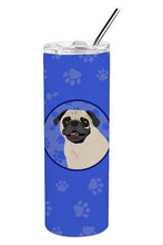 Load image into Gallery viewer, Pug Fawn #2  Stainless Steel 20 oz Skinny Tumbler