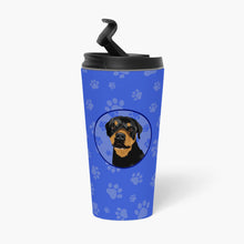 Load image into Gallery viewer, Rottweiler Black and Rust  Stainless Steel 16 oz  Tumbler