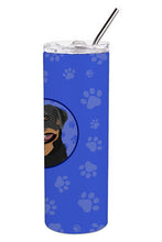 Load image into Gallery viewer, Rottweiler Black and Tan #1  Stainless Steel 20 oz Skinny Tumbler