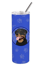 Load image into Gallery viewer, Rottweiler Black and Tan #1  Stainless Steel 20 oz Skinny Tumbler