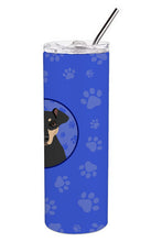 Load image into Gallery viewer, Rottweiler Black and Tan #3  Stainless Steel 20 oz Skinny Tumbler