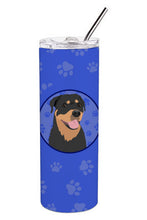 Load image into Gallery viewer, Rottweiler Black and Tan #7  Stainless Steel 20 oz Skinny Tumbler