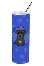 Load image into Gallery viewer, Schnauzer Black #1  Stainless Steel 20 oz Skinny Tumbler