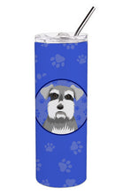 Load image into Gallery viewer, Schnauzer Salt and Pepper #1  Stainless Steel 20 oz Skinny Tumbler