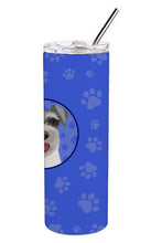 Load image into Gallery viewer, Schnauzer Salt and Pepper #3  Stainless Steel 20 oz Skinny Tumbler