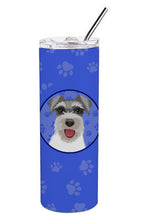 Load image into Gallery viewer, Schnauzer Salt and Pepper #3  Stainless Steel 20 oz Skinny Tumbler