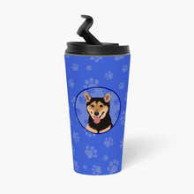 Load image into Gallery viewer, Shiba Inu Black and Tan  Stainless Steel 16 oz  Tumbler