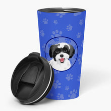 Load image into Gallery viewer, Shih-Tzu Black and White #3  Stainless Steel 16 oz  Tumbler