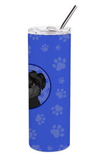 Load image into Gallery viewer, Shih-Tzu Black  Stainless Steel 20 oz Skinny Tumbler