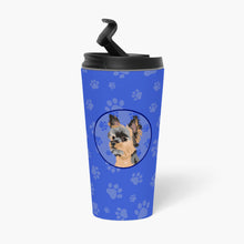 Load image into Gallery viewer, Yorkie Black and Gold #2  Stainless Steel 16 oz  Tumbler