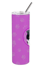 Load image into Gallery viewer, Australian Shepherd Black Tricolor #1  Stainless Steel 20 oz Skinny Tumbler