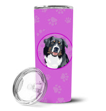 Load image into Gallery viewer, Australian Shepherd Black Tricolor #1  Stainless Steel 20 oz Skinny Tumbler