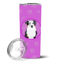 Load image into Gallery viewer, Australian Shepherd Blue Merle #1 Stainless Steel 20 oz Skinny Tumbler