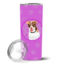 Load image into Gallery viewer, Australian Shepherd Red and White #2 Stainless Steel 20 oz Skinny Tumbler
