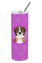 Load image into Gallery viewer, Australian Shepherd Red Tricolor #1 Stainless Steel 20 oz Skinny Tumbler