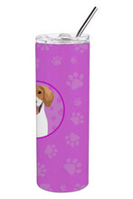 Load image into Gallery viewer, Beagle Red and White Red Ticked #2 Stainless Steel 20 oz Skinny Tumbler