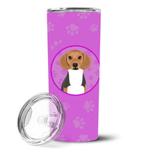 Load image into Gallery viewer, Beagle Tricolor #1 Stainless Steel 20 oz Skinny Tumbler