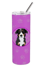 Load image into Gallery viewer, Bernese Mountain Dog Puppy #2 Stainless Steel 20 oz Skinny Tumbler