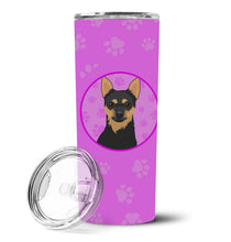 Load image into Gallery viewer, Chihuahua Black and Tan #1 Stainless Steel 20 oz Skinny Tumbler