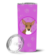 Load image into Gallery viewer, Chihuahua Chocolate and White #1 Stainless Steel 20 oz Skinny Tumbler