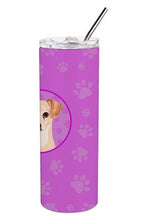 Load image into Gallery viewer, Chihuahua Cream Stainless Steel 20 oz Skinny Tumbler
