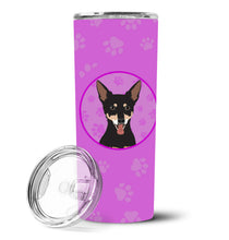 Load image into Gallery viewer, Chihuahua Tricolor #1 Stainless Steel 20 oz Skinny Tumbler