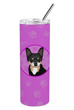 Load image into Gallery viewer, Chihuahua Tricolor #2 Stainless Steel 20 oz Skinny Tumbler