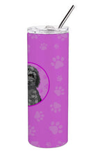 Load image into Gallery viewer, Doodle Black #2 Stainless Steel 20 oz Skinny Tumbler