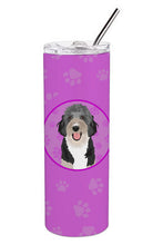 Load image into Gallery viewer, Doodle Black Tricolor #1 Stainless Steel 20 oz Skinny Tumbler
