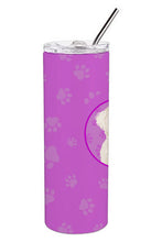 Load image into Gallery viewer, Doodle Cream #2 Stainless Steel 20 oz Skinny Tumbler
